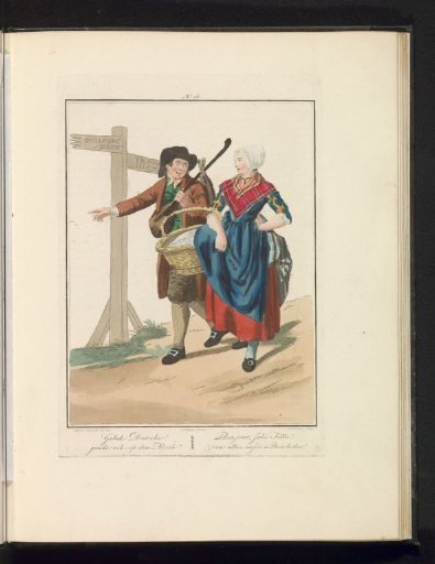 Farmer and farmer's wife from North Brabant