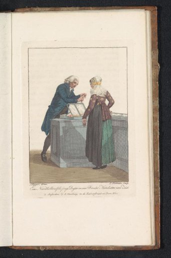 Merchant of the Evangelical Brethren with a Customer