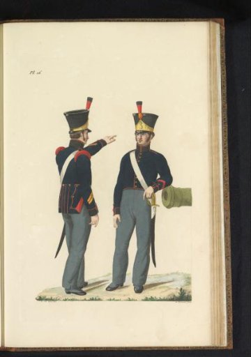 Corporal of the Field Artillery and Gunner of the 1st Class of the National Militia
