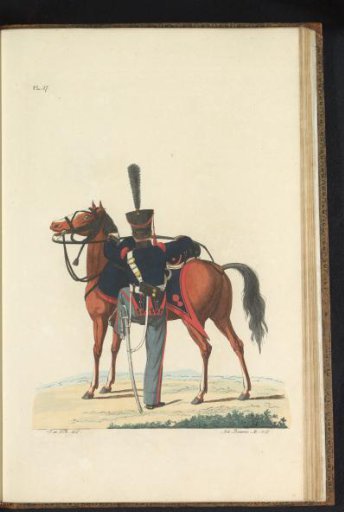 Gunner, on Horseback, in Full Dress, Mounted Artillery