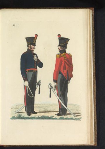 Soldier and Trumpeter, on Foot, Artillery Train