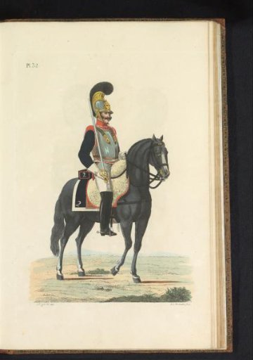 Cuirassier, on Horseback, in Full Dress