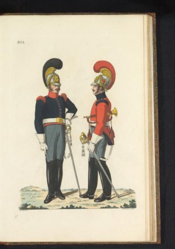 Cuirassier and Trumpeter, on foot