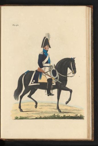Maréchaussée, on horseback, in full dress