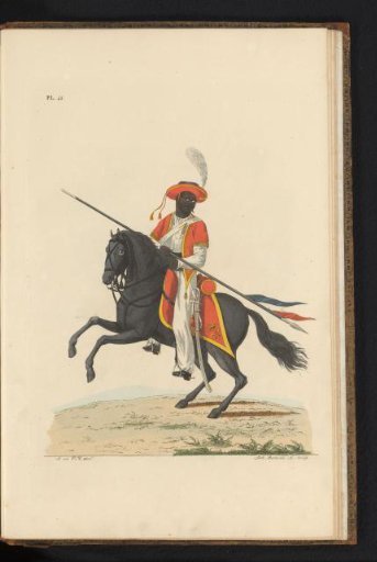 Bengalese Lancer, on horseback, idem, Troops in the East Indies