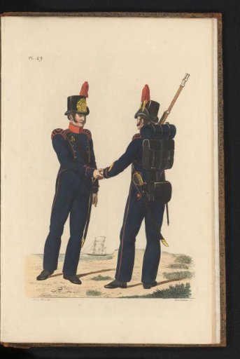 Marines, front and back views