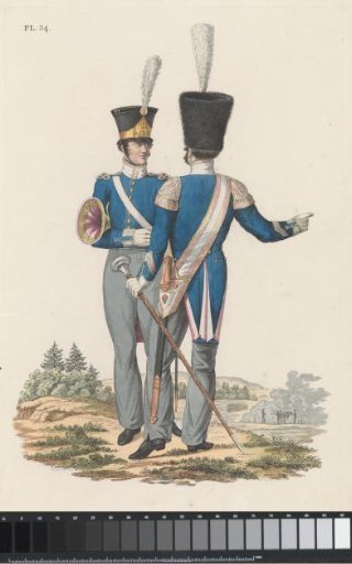 Drum Major, and Musician, both of the National Infantry