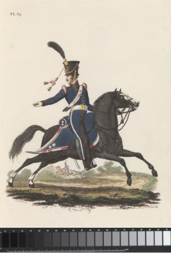 Gunner, on horseback, of the Mounted Artillery