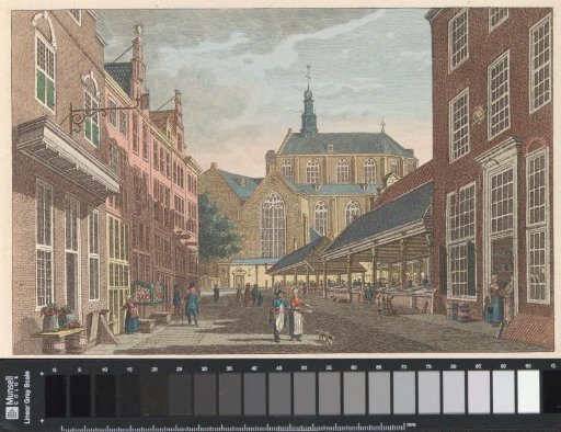 Fish Market and Great Church in The Hague, ca. 1790