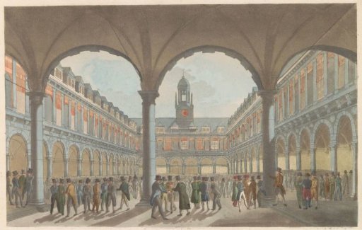 Exchange in Amsterdam, ca. 1825