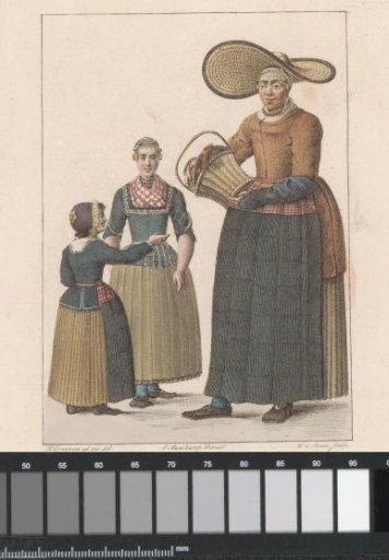 Woman and two children from Assendelft, 1816