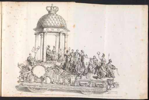 Fifth pageant wagon in the procession for Saint Rumbold, 1825