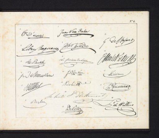 Signatures of Belgians, 1830
