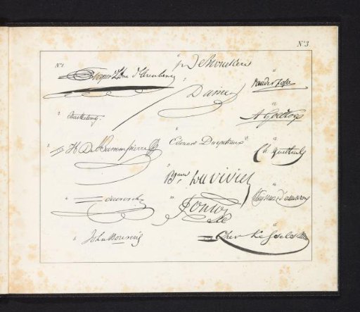 Signatures of Belgians, 1830