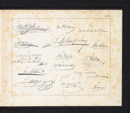 Signatures of Belgians, 1830