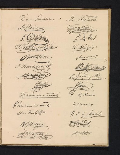 First page with signatures, 1830