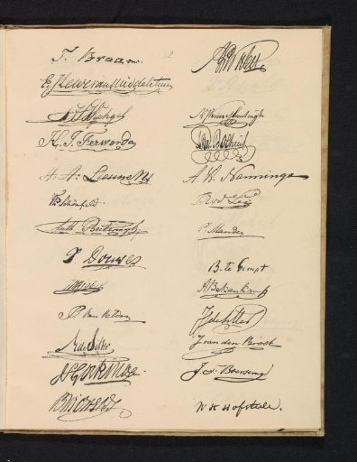 Second page with signatures, 1830