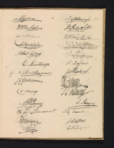 Third page with signatures, 1830