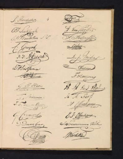 Fourth page with signatures, 1830