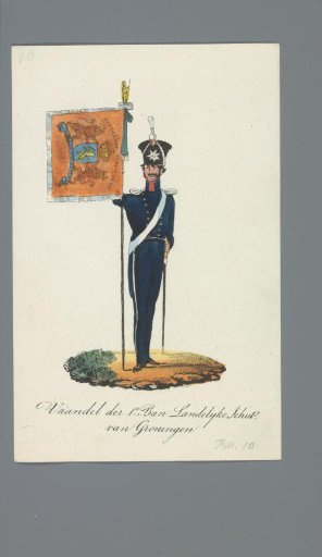 Banner of the 1st Company of the Provincial Militia of Groningen