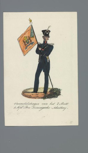 Standard-bearer of the 2nd Battalion, 1st Regiment, Provincial Groningen Militia