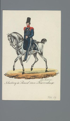 Civic guard on horseback of The Hague