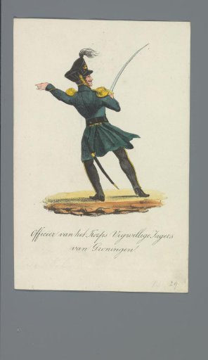 Officer of the Corps of Volunteer Hunters of Groningen