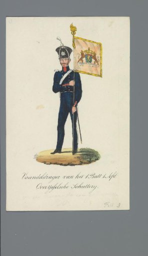 Standard Bearer of the 1st Battalion, 1st Division, Overijssel Civic Guard