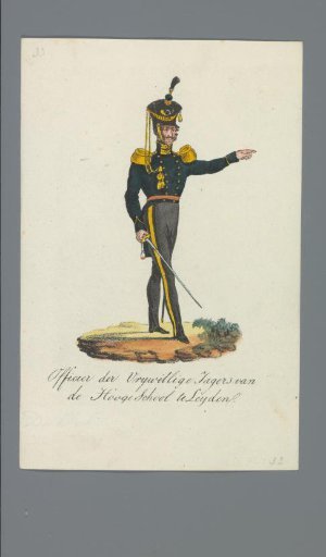 Officer of the Volunteer Hunters of the University of Leiden