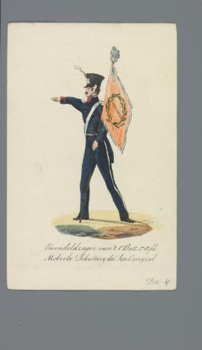 Standard Bearer of the 1st Battalion, 2nd Division, Mobile Civic Guard of the Province of Overijssel