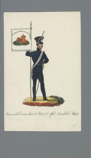 Standard of the 1st Battalion, 2nd Division, North Holland Civic Guard