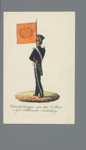Standard Bearer of the 2nd Battalion, 1st Division, Gelderland Civic Guard