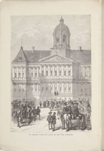 Parade for the Royal Palace on the Dam, 1874