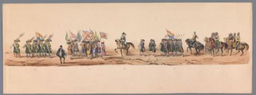 Historical procession at the second centenary of the University of Utrecht, 1836 (plate 9)
