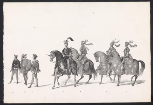 Masquerade by Students of the University of Leiden, 1840 (Plate 11)