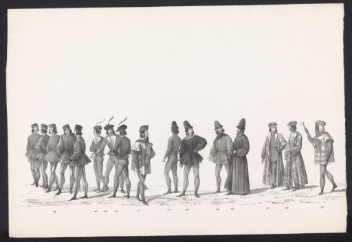 Masquerade by Students of the University of Leiden, 1840 (Plate 16)