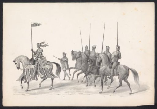 Masquerade by Students of the University of Leiden, 1840 (Plate 1)