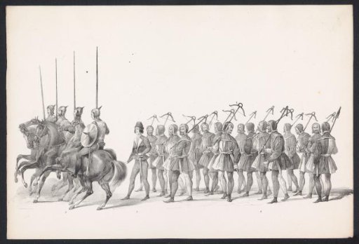 Masquerade by Students of the University of Leiden, 1840 (Plate 2)