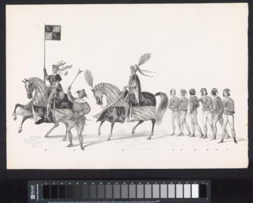 Masquerade by Students of the University of Leiden, 1840 (Plate 7)