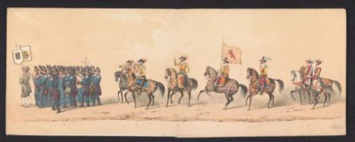 Historical procession by students of the University of Groningen, 1850 (plate 1)