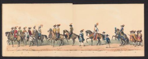 Historical procession by students of the University of Groningen, 1850 (plate 3)