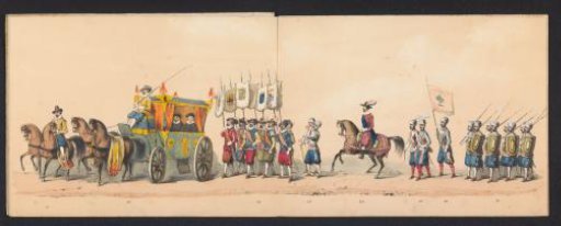 Historical procession by students of the University of Groningen, 1850 (plate 4)