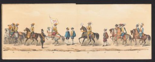 Historical procession by students of the University of Groningen, 1850 (plate 5)