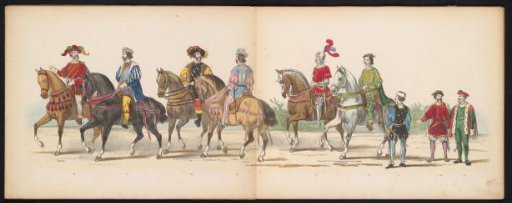 Masquerade of the Leiden students, 1855 (plate 9)