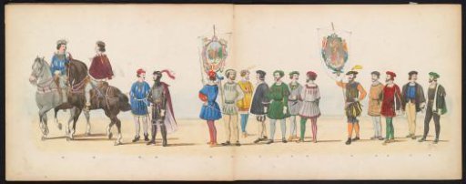 Masquerade of the Leiden students, 1855 (plate 13)
