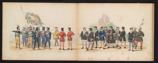 Masquerade of the Leiden students, 1855 (plate 2)
