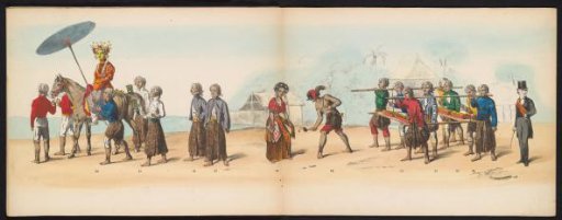 Masquerade of the Delft students, 1857 (plate 6)