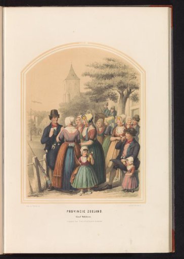Traditional Costume of the Island of Walcheren in Zeeland, 1857