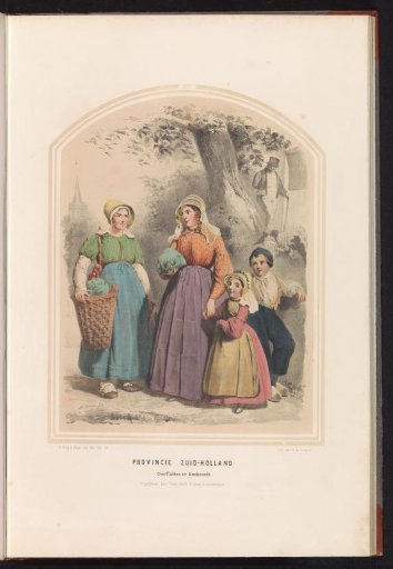 Traditional Costume of Overflakkee and Goedereede in South Holland, 1857
