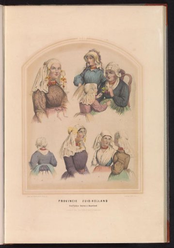 Traditional Costume of Overflakkee, Voorne and Oud-Beijerland in South Holland, 1857